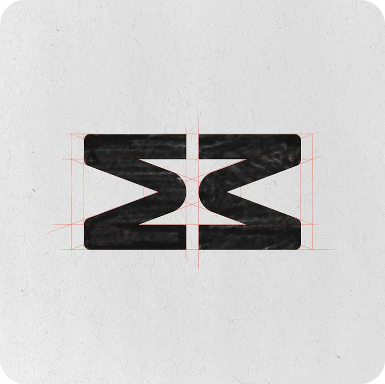 Logo Construction Grid