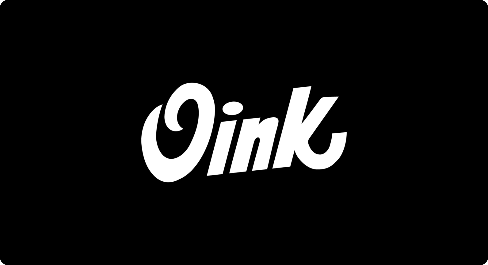 Oink Script Logotype