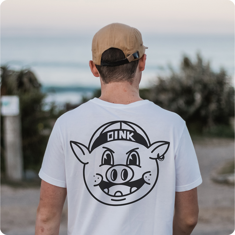 Oink T-Shirt Back Print