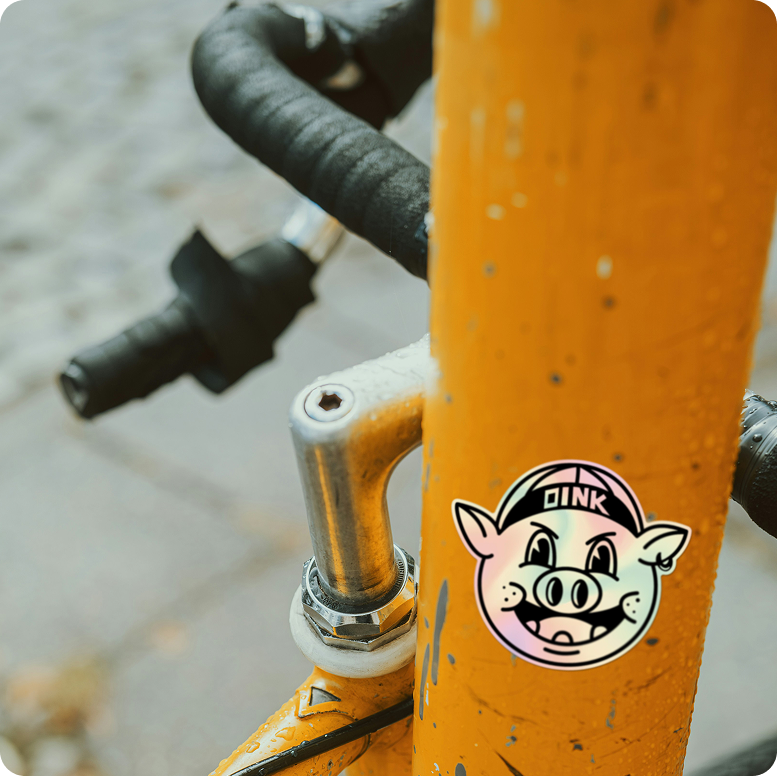 Oink Sticker Outdoor