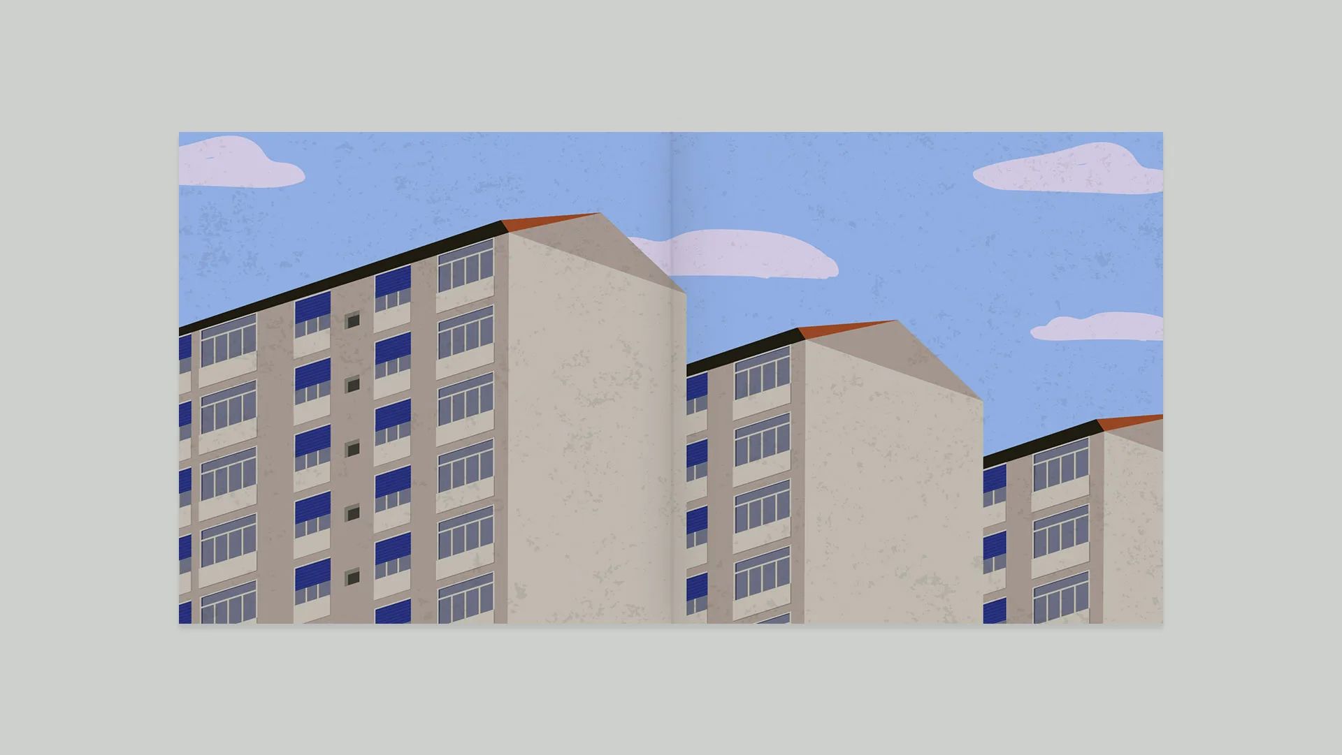 Via Roveda Turin Buildings Illustration