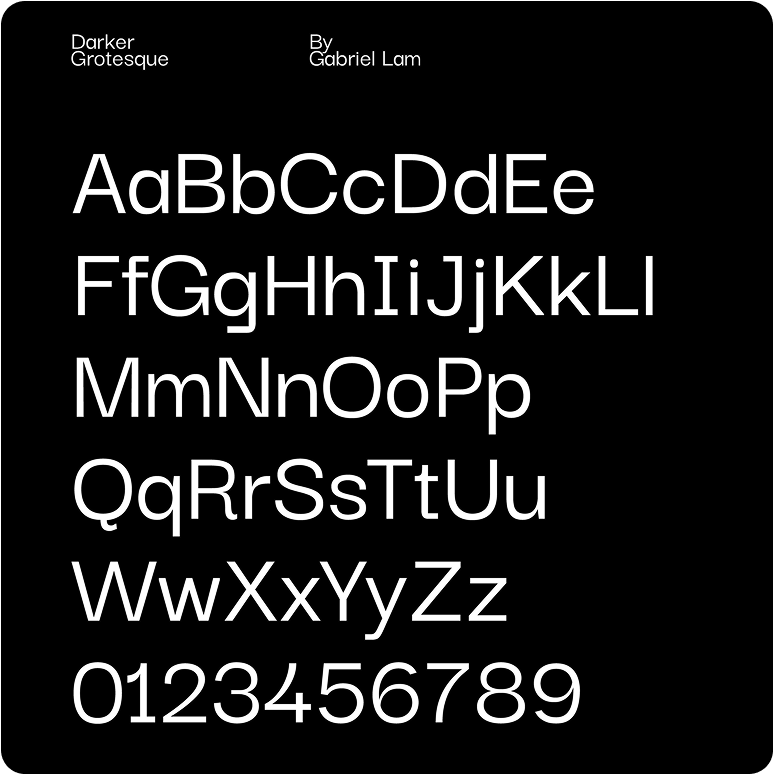Darker Grotesque Typography