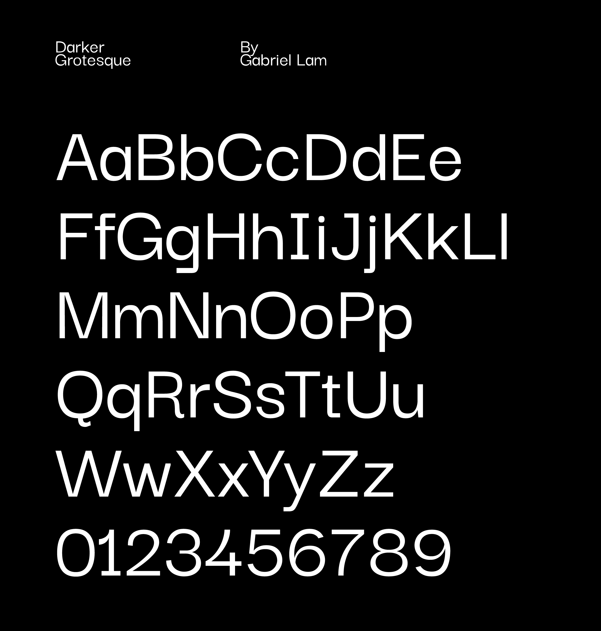 Darker Grotesque Typography